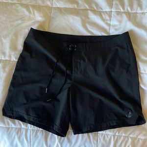 Roxy black board shorts swim shorts size XL